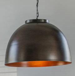 Industriële hanglamp antiek bruin 60cm