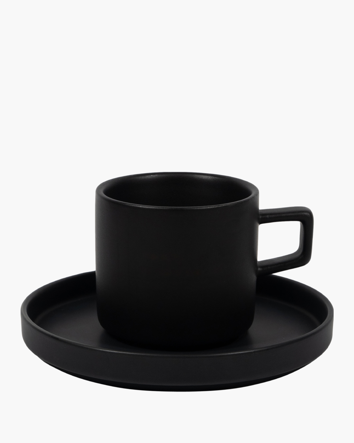 Kop en schotel Zwart