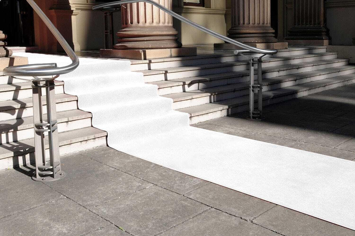 Witte loper 1 mtr breed