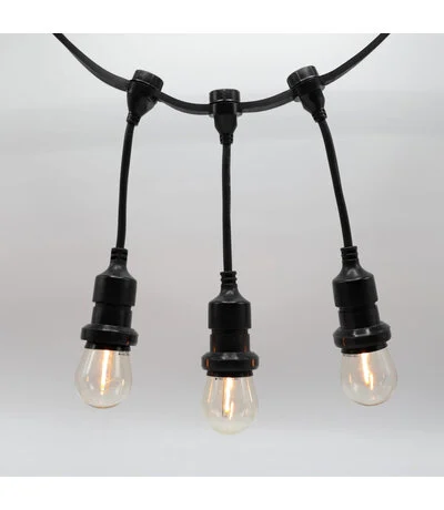 Feestverlichting hangende fitting LED Wit 15m