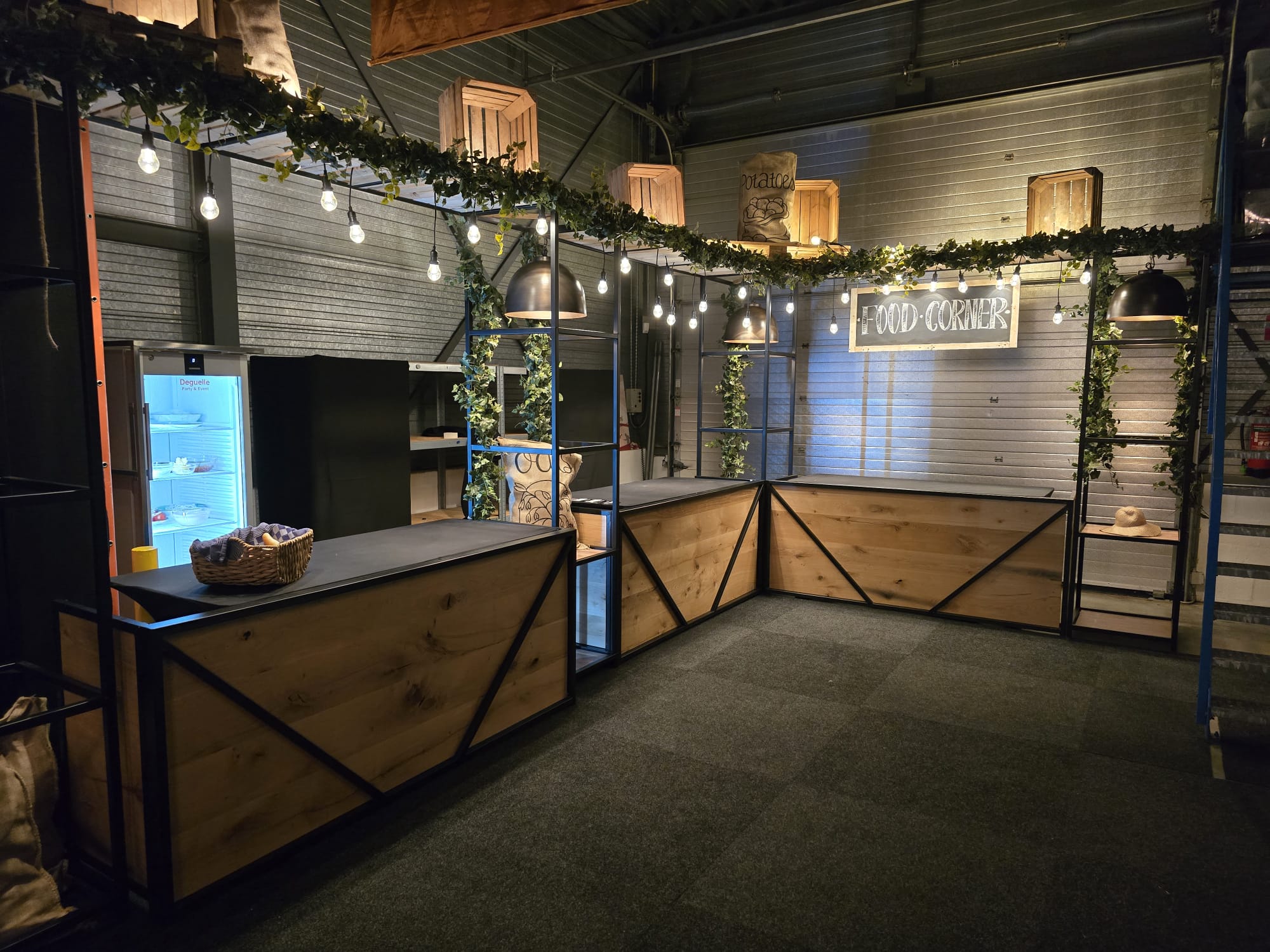 Feestverlichting hangende fitting LED Wit 15m