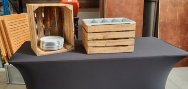 Decoratie krat hout