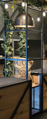 Industriële hanglamp antiek bruin 60cm